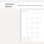 Monthly Spread Inserts