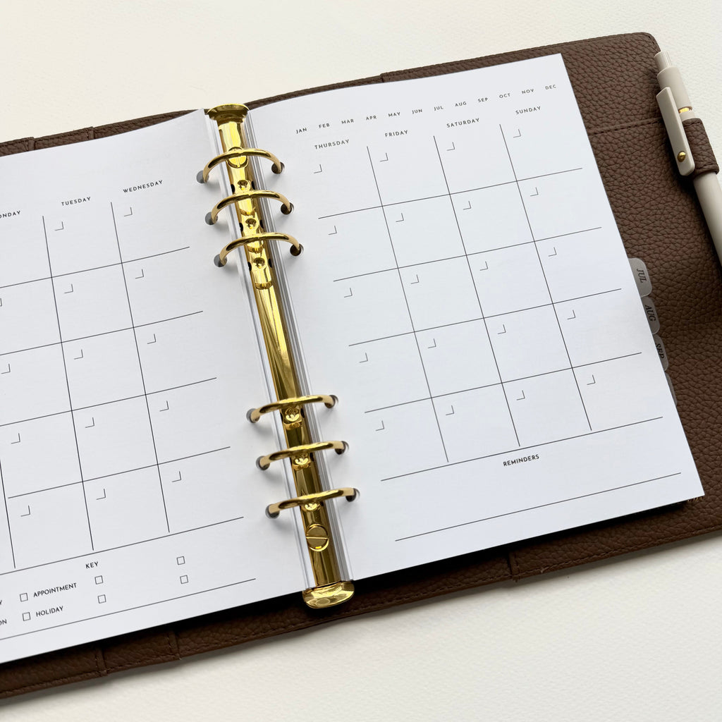 Monthly Spread Inserts