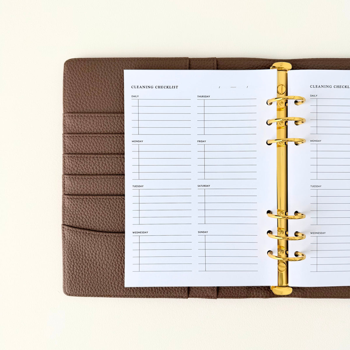 Cleaning Checklist