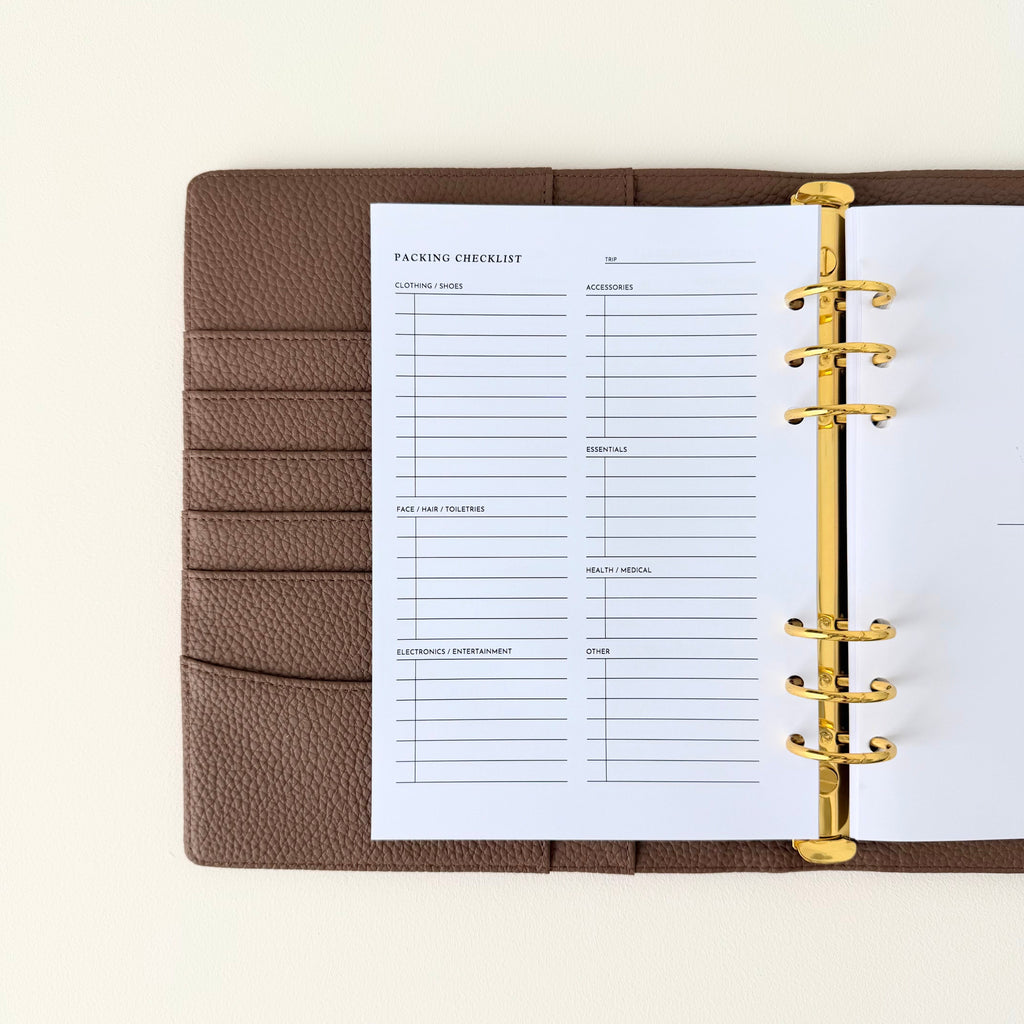 Packing Checklist