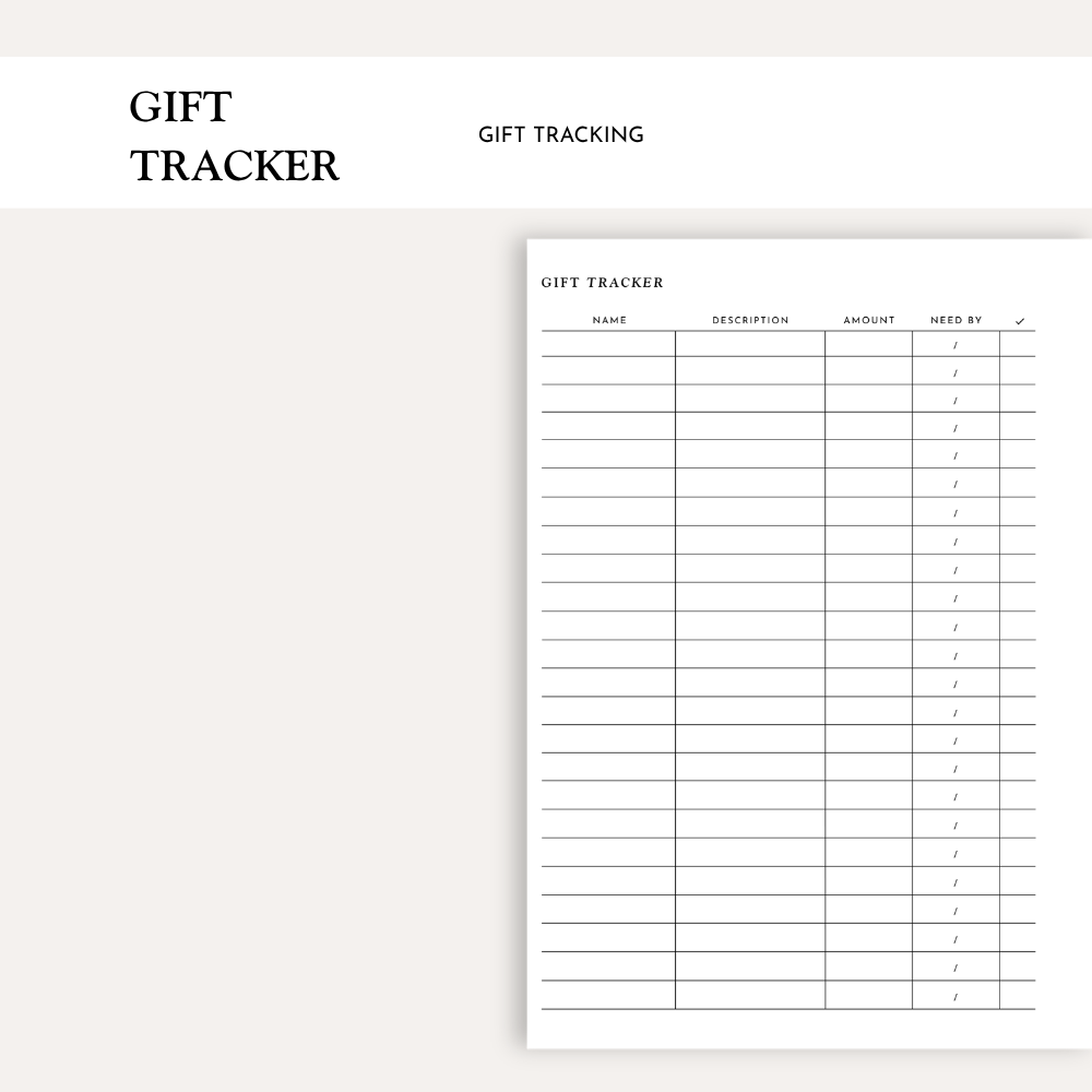 Birthday & Gift Tracker