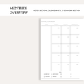 Monthly Overview Inserts