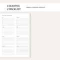 Cleaning Checklist